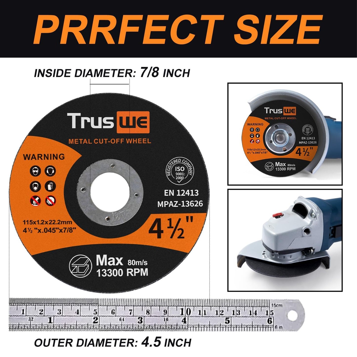 Cut off Wheels 4 1/2 Inch 105 PCS