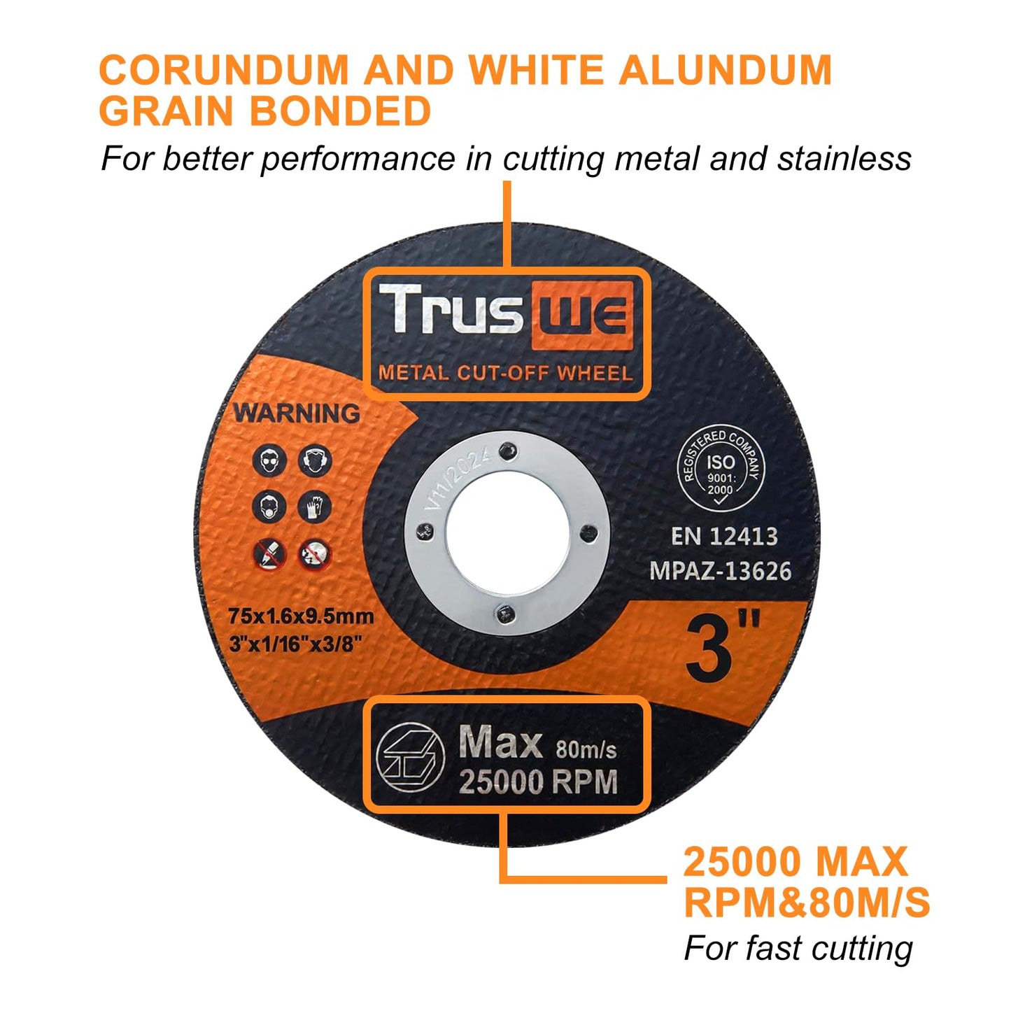 Cut Off Wheels 3 Inch 25 PCS