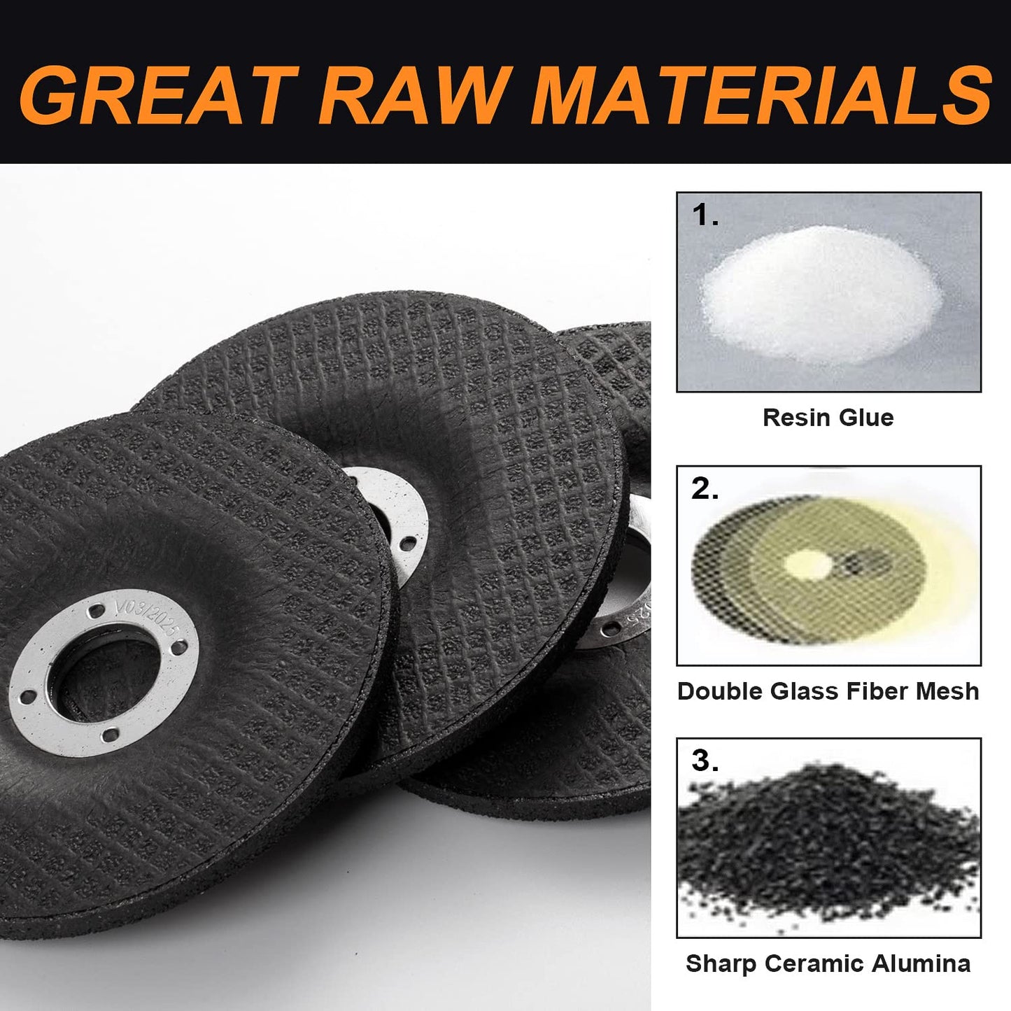 Grinding Discs 4 1/2 Inch 5 PCS