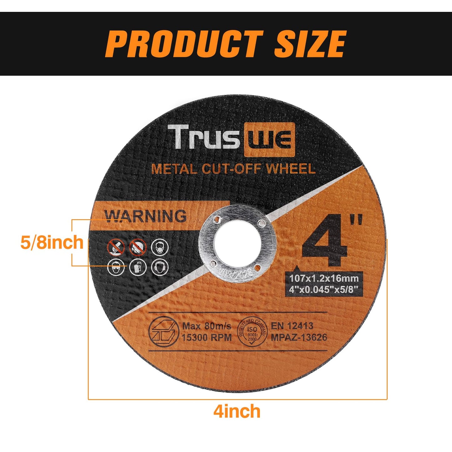 Cut Off Wheels 4 Inch 25 PCS