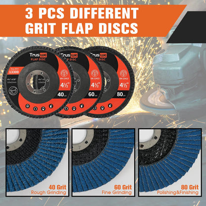 Cut Off Wheels Grinding Wheels Flap Disc Set 26 PCS