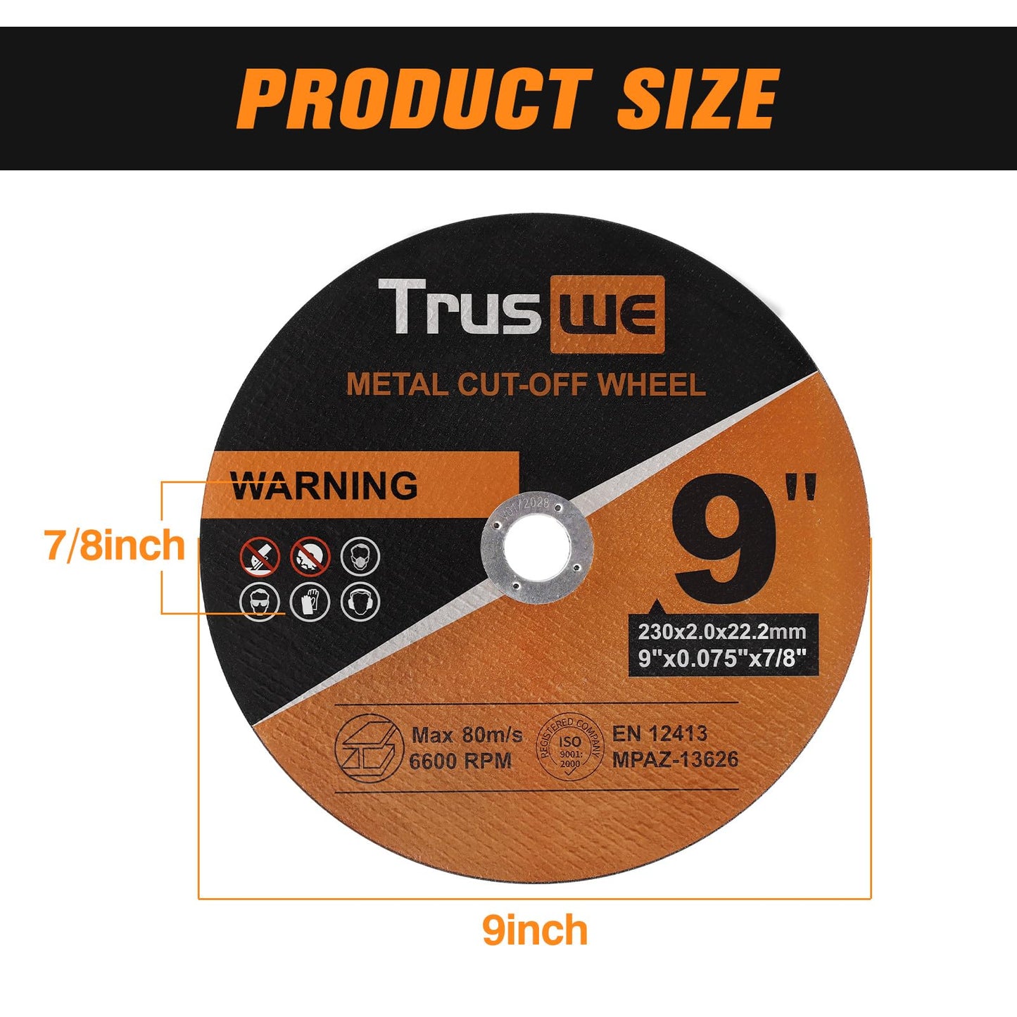 Cut Off Wheels 9 Inch 10 PCS
