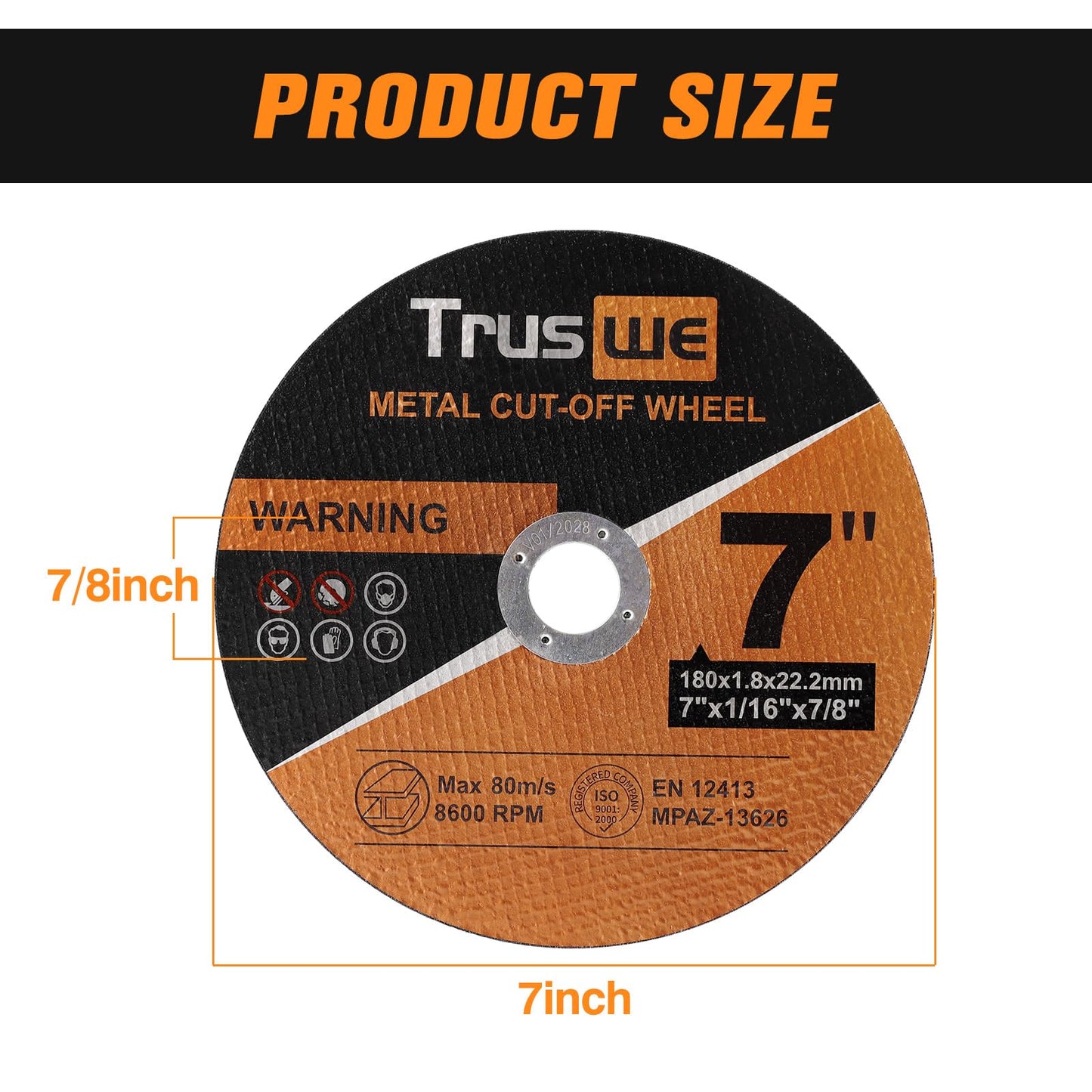 Cut off Wheels 7 Inch 25 PCS